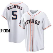 Jeff Bagwell Men's Houston Astros White Replica 2022 World Series Champions Home Jersey