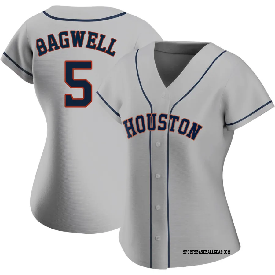 Jeff Bagwell Women's Houston Astros Gray Authentic Road 2020 Jersey