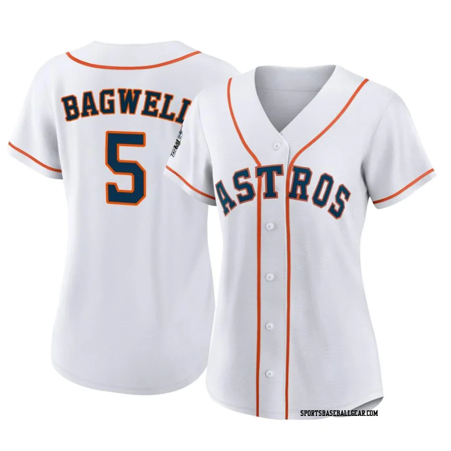 Jeff Bagwell Women's Houston Astros White Authentic 2022 World Series Home Jersey