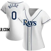 Jeff Belge Women's Tampa Bay Rays White Replica Home Jersey