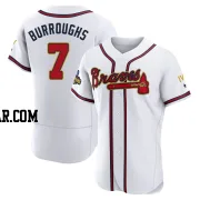 Jeff Burroughs Men's Atlanta Braves Gold Authentic White 2022 Program Jersey