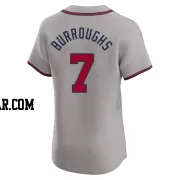 Jeff Burroughs Men's Atlanta Braves Gray Elite Road Jersey