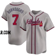 Jeff Burroughs Men's Atlanta Braves Gray Limited Away Jersey