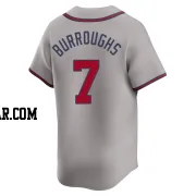 Jeff Burroughs Men's Atlanta Braves Gray Limited Away Jersey