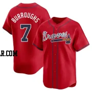 Jeff Burroughs Men's Atlanta Braves Red Limited Alternate Jersey