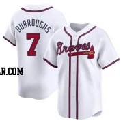 Jeff Burroughs Men's Atlanta Braves White Limited Home Jersey