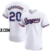 Jeff Burroughs Men's Texas Rangers Gold Elite White 2024 Collection Jersey