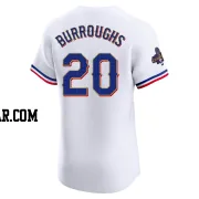 Jeff Burroughs Men's Texas Rangers Gold Elite White 2024 Collection Jersey