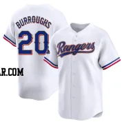 Jeff Burroughs Men's Texas Rangers Gold Limited White 2024 Collection Jersey