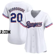 Jeff Burroughs Women's Texas Rangers Gold Limited White 2024 Collection Jersey