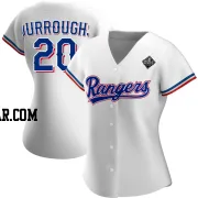 Jeff Burroughs Women's Texas Rangers White Authentic Home 2023 World Series Jersey