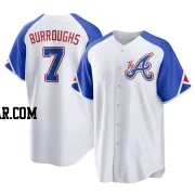 Jeff Burroughs Youth Atlanta Braves White Replica 2023 City Connect Jersey