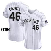 Jeff Criswell Men's Colorado Rockies White Elite Home Jersey