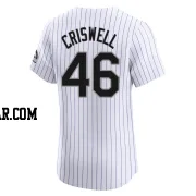 Jeff Criswell Men's Colorado Rockies White Elite Home Jersey