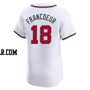 Jeff Francoeur Men's Atlanta Braves White Elite Home Jersey