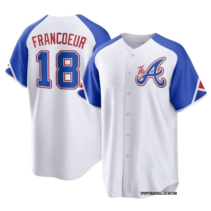 Jeff Francoeur Men's Atlanta Braves White Replica 2023 City Connect Jersey