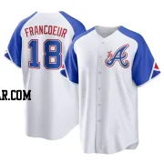 Jeff Francoeur Youth Atlanta Braves White Replica 2023 City Connect Jersey