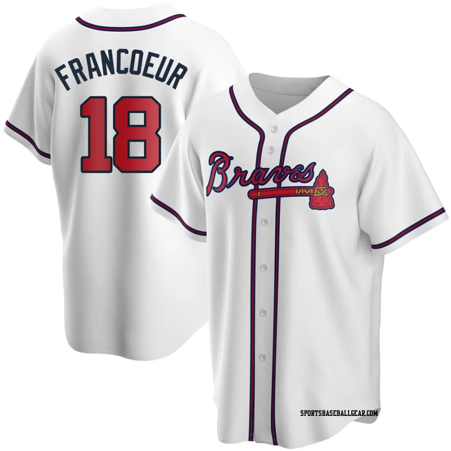 Jeff Francoeur Youth Atlanta Braves White Replica Home Jersey