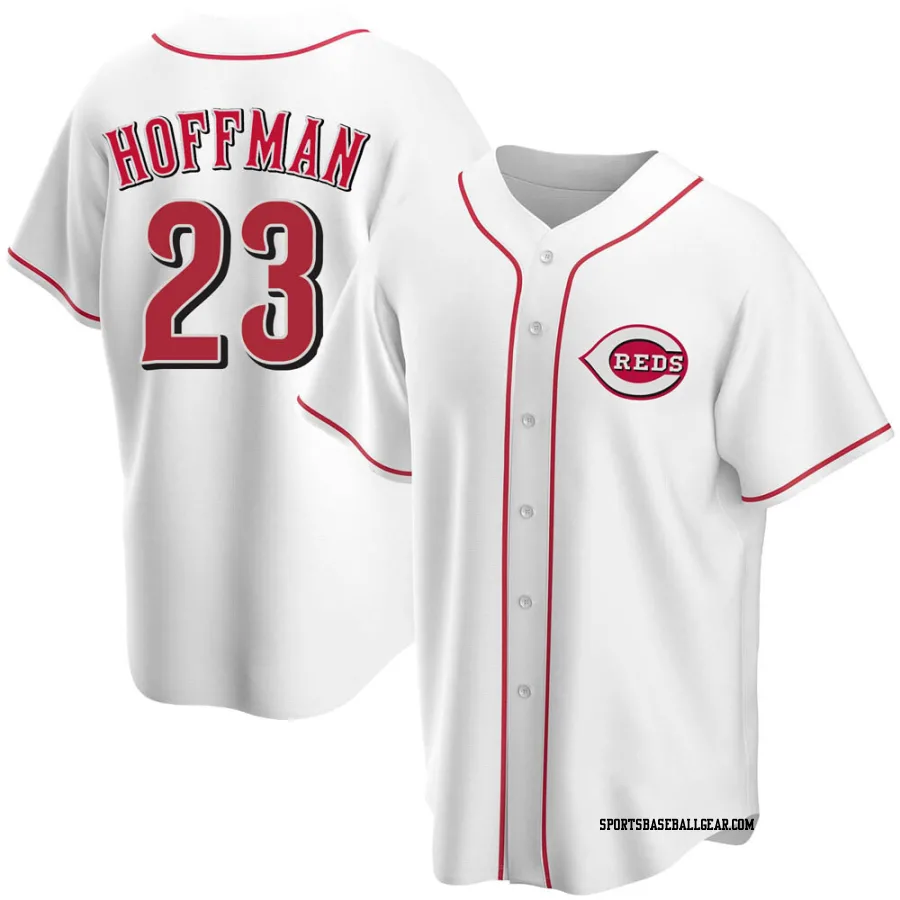 Jeff Hoffman Men's Cincinnati Reds White Replica Home Jersey