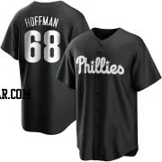 Jeff Hoffman Men's Philadelphia Phillies Black/White Replica Jersey