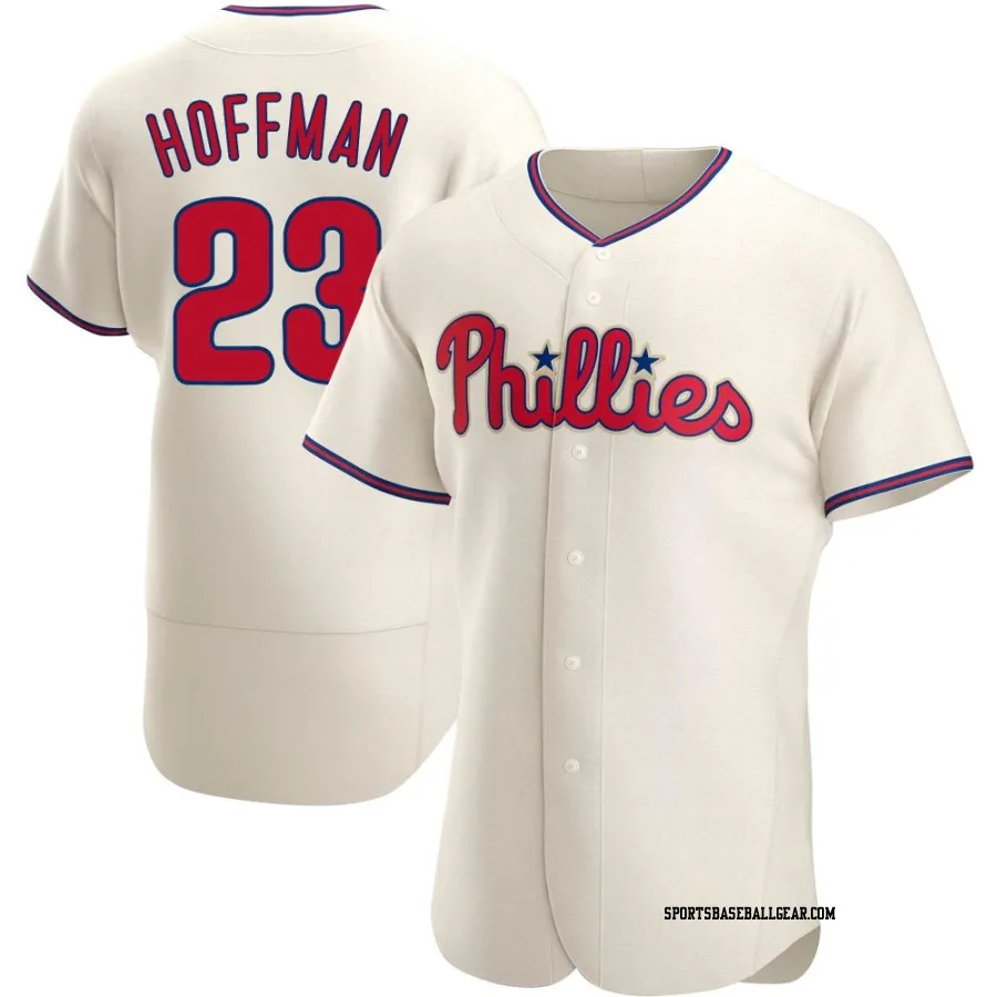 Jeff Hoffman Men's Philadelphia Phillies Cream Authentic Alternate Jersey