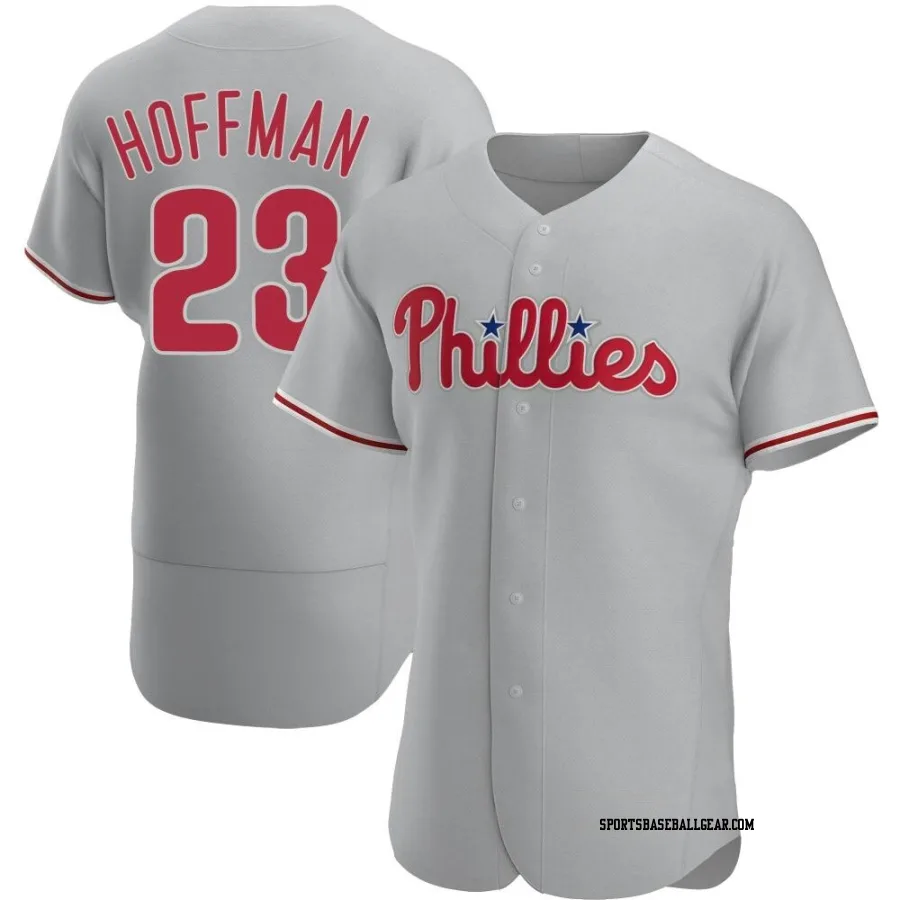 Jeff Hoffman Men's Philadelphia Phillies Gray Authentic Road Jersey