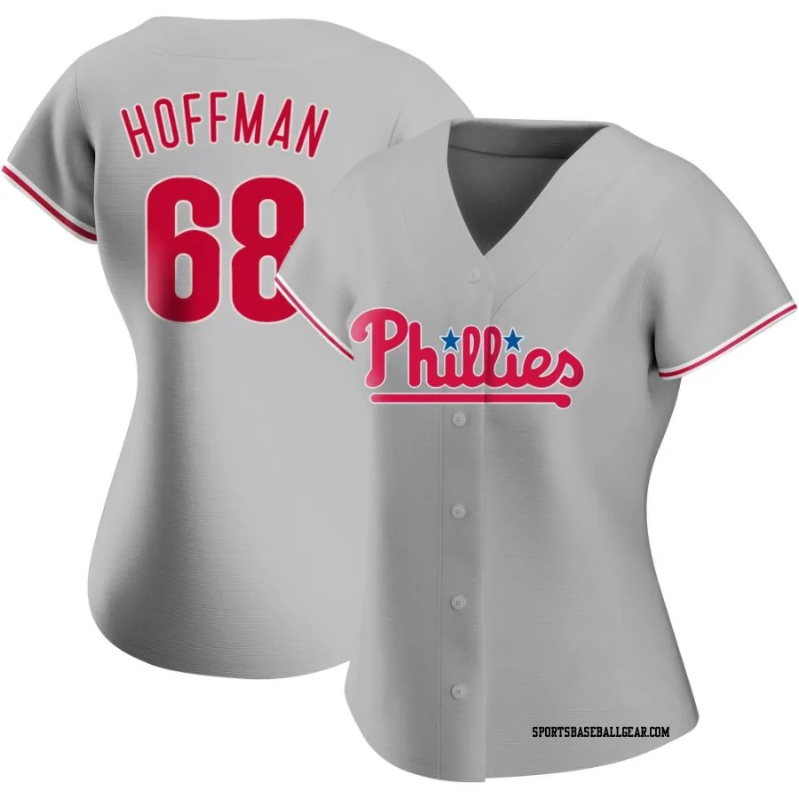 Jeff Hoffman Women's Philadelphia Phillies Gray Authentic Road Jersey