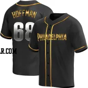 Jeff Hoffman Youth Philadelphia Phillies Black Golden Replica Alternate Jersey