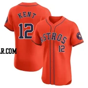 Jeff Kent Men's Houston Astros Orange Elite Alternate Vapor Premier Jersey