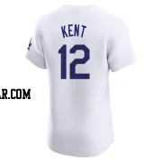 Jeff Kent Men's Los Angeles Dodgers White Elite Home Jersey