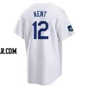 Jeff Kent Youth Los Angeles Dodgers White Replica 2024 World Tour Seoul Series Home Jersey