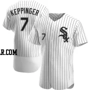 Jeff Keppinger Men's Chicago White Sox White Authentic Home Jersey