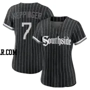 Jeff Keppinger Women's Chicago White Sox Black Authentic 2021 City Connect Jersey