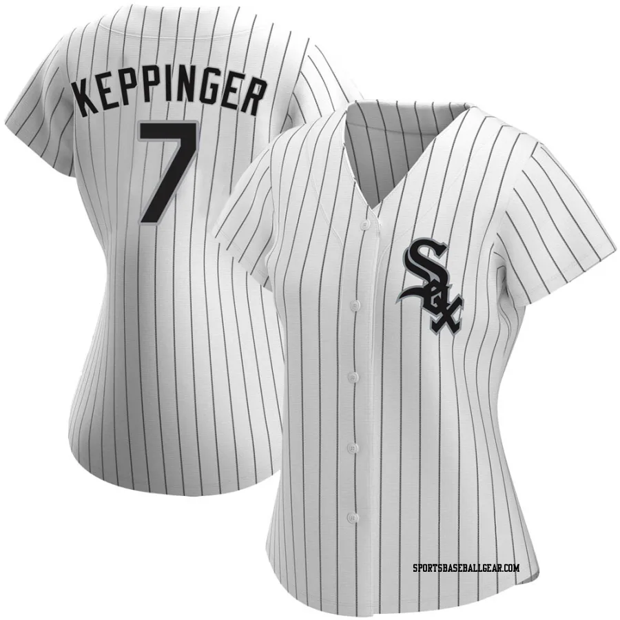 Jeff Keppinger Women's Chicago White Sox White Authentic Home Jersey