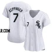 Jeff Keppinger Women's Chicago White Sox White Limited Home Jersey