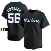 Jeff Lindgren Youth Miami Marlins Black Limited Alternate Jersey