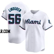 Jeff Lindgren Youth Miami Marlins White Limited Home Jersey