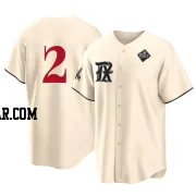 Jeff Mathis Men's Texas Rangers Cream Replica 2023 City Connect 2023 World Series Jersey