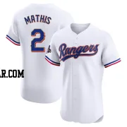 Jeff Mathis Men's Texas Rangers Gold Elite White 2024 Collection Jersey