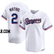 Jeff Mathis Youth Texas Rangers Gold Limited White 2024 Collection Jersey