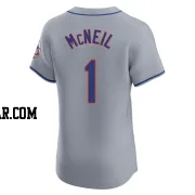 Jeff McNeil Men's New York Mets Gray Elite Road Jersey