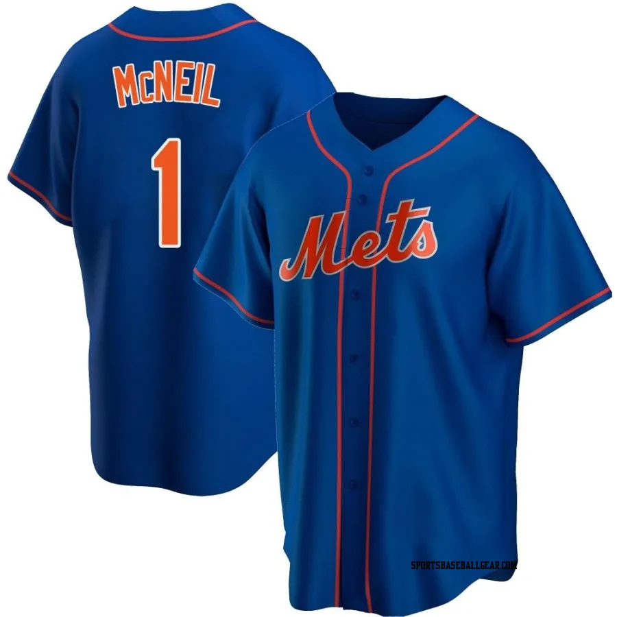 Jeff McNeil Men's New York Mets Royal Replica Alternate Jersey