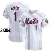 Jeff McNeil Men's New York Mets White Elite Home Patch Jersey