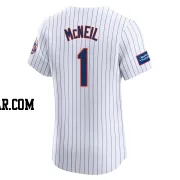 Jeff McNeil Men's New York Mets White Elite Home Patch Jersey