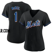 Jeff McNeil Women's New York Mets Black Authentic 2022 Alternate Jersey