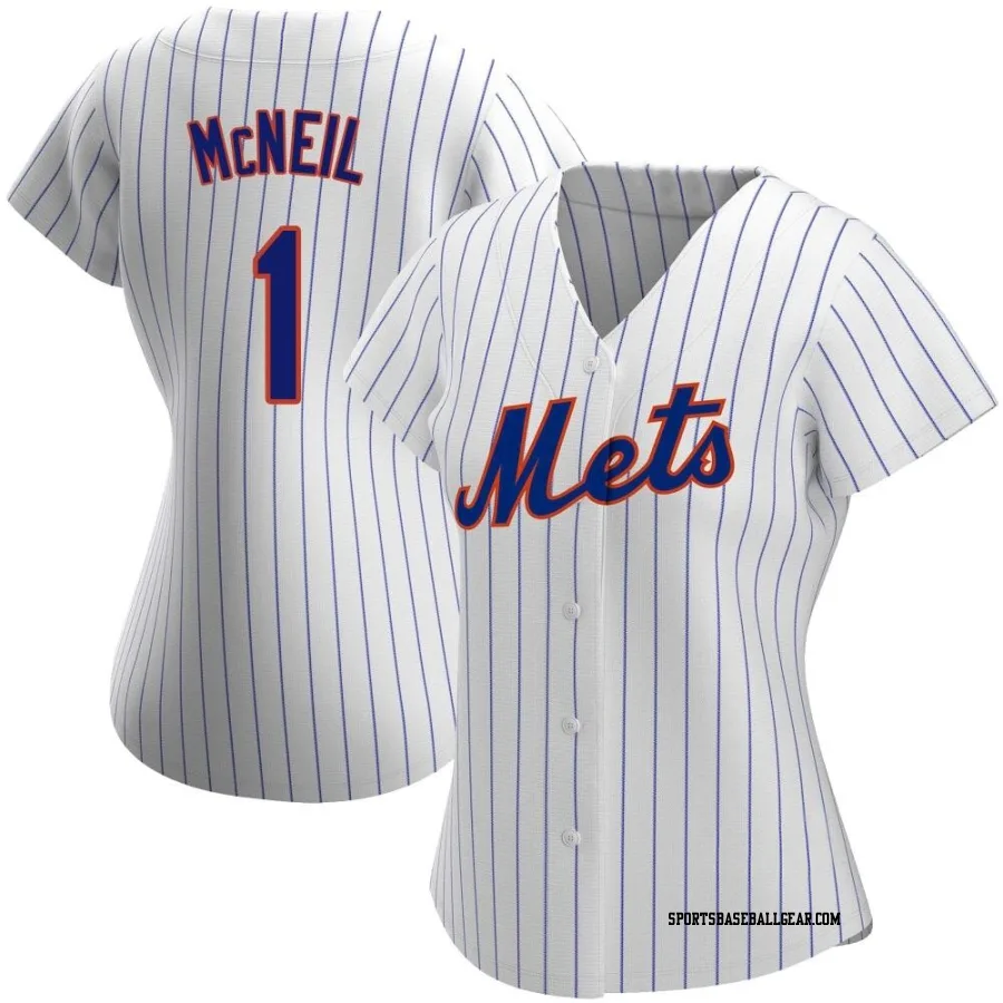 Jeff McNeil Women's New York Mets White Authentic Home Jersey