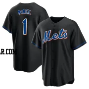 Jeff McNeil Youth New York Mets Black Replica 2022 Alternate Jersey