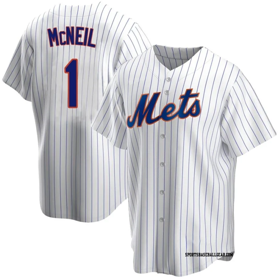 Jeff McNeil Youth New York Mets White Replica Home Jersey