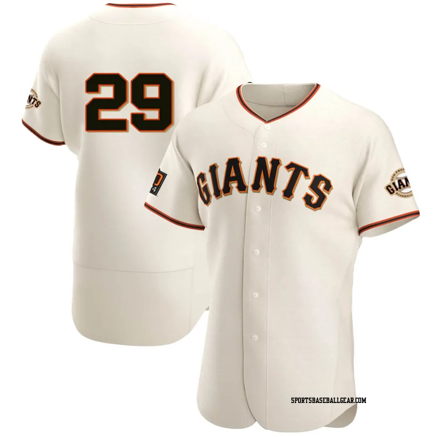 Jeff Samardzija Men's San Francisco Giants Cream Authentic Home Jersey