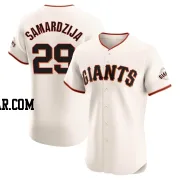 Jeff Samardzija Men's San Francisco Giants Cream Elite Home Jersey